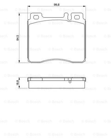 Колодки тормозные 0986460976 BOSCH