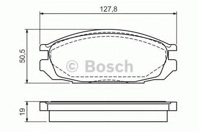 Колодки на тормоз задний дисковый 0986461133 BOSCH