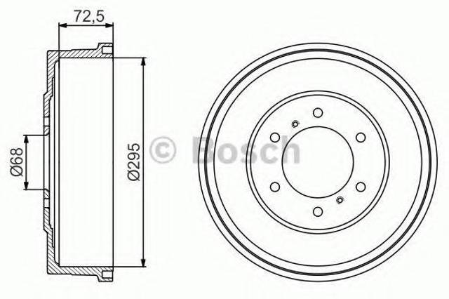 Задний барабан 0986477215 BOSCH