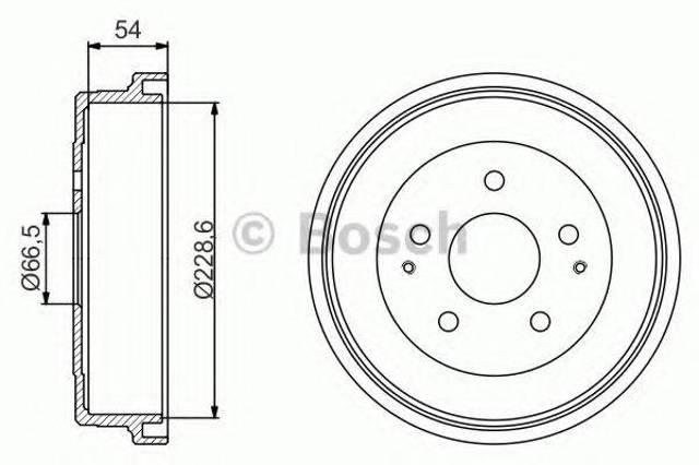Задний барабан 0986477230 BOSCH