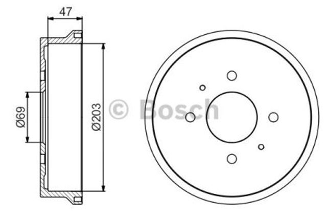 BOSCH 0986477235 Тормозной барабан в наличии Хмельницкий