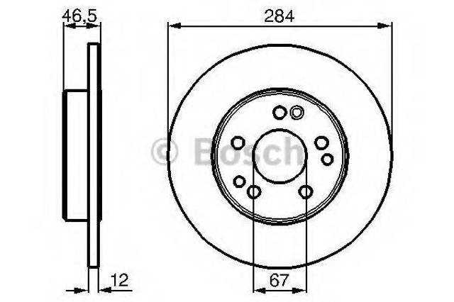 Ротор тормозной 0986478187 BOSCH