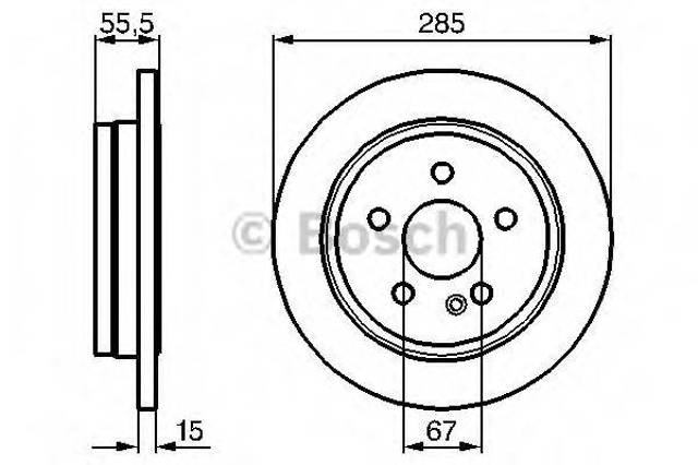Дисковый тормоз 0986478469 BOSCH