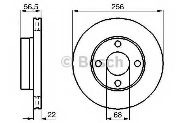 Ротор тормозной 0986478550 BOSCH