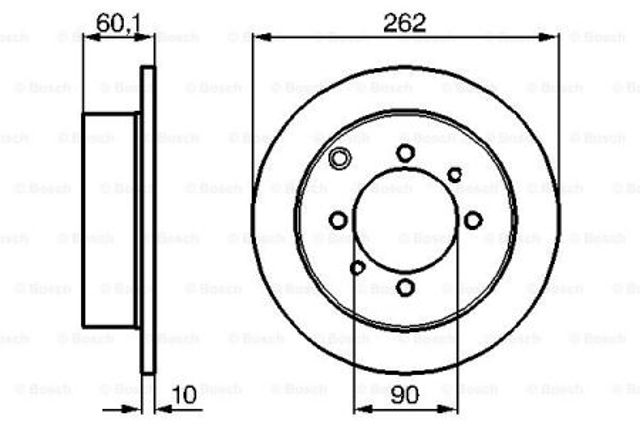 0986478655 BOSCH Диск тормозной задний купить в Днепр