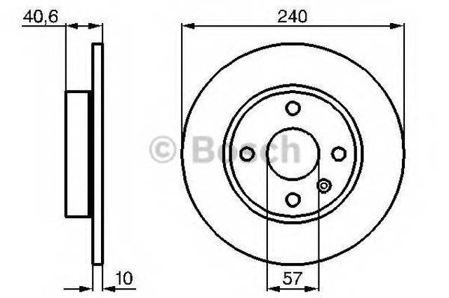 Задний дисковый тормоз 0986478731 BOSCH