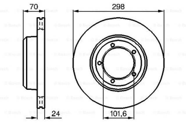 Ротор тормозной 0986478824 BOSCH