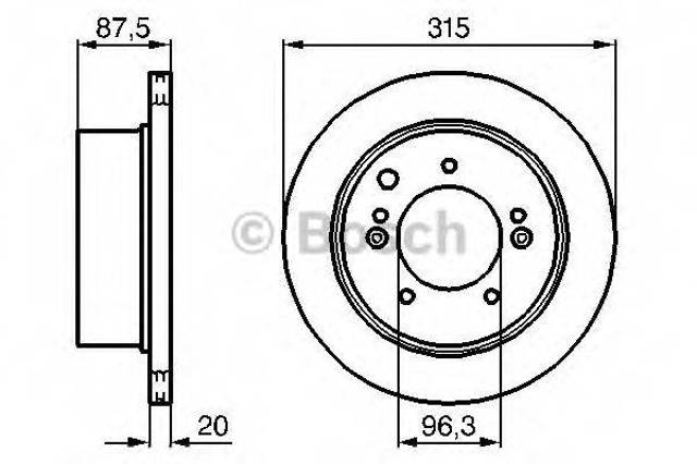 BOSCH 0986479232 Тормозные диски в наличии Львов