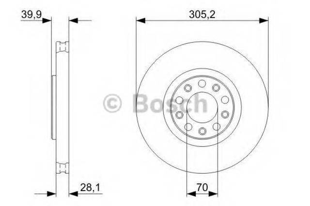 Ротор тормозной 0986479293 BOSCH