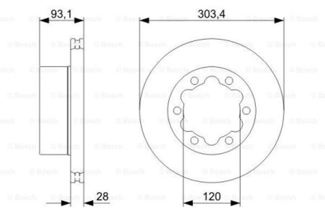 BOSCH 0986479296 Тормозные диски в наличии Чернигов