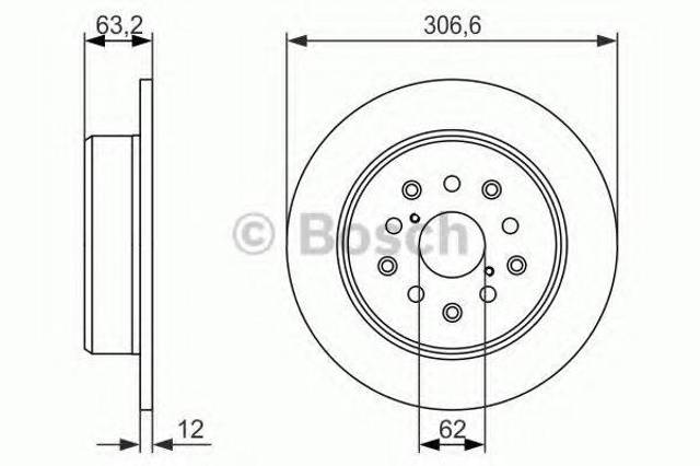 Тормозные диски 0986479339 BOSCH