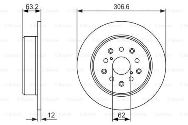 BOSCH 0986479339 Тормозные диски в наличии Львов