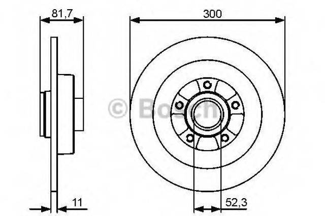 Дисковый тормоз 0986479446 BOSCH