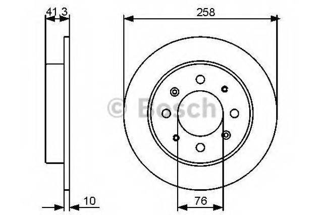 Задний тормозной диск 0986479462 BOSCH