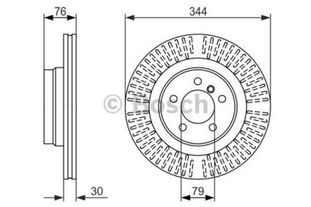 Ротор тормозной 0986479489 BOSCH