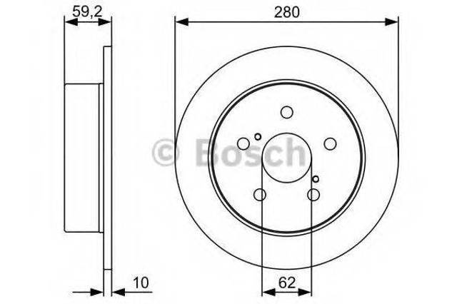 0986479520 BOSCH Тормозные диски купить в Харьков