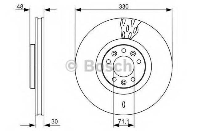 Ротор тормозной 0986479529 BOSCH