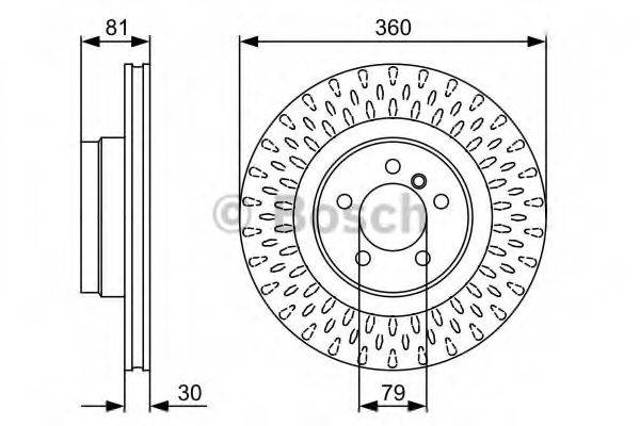 Ротор тормозной 0986479557 BOSCH
