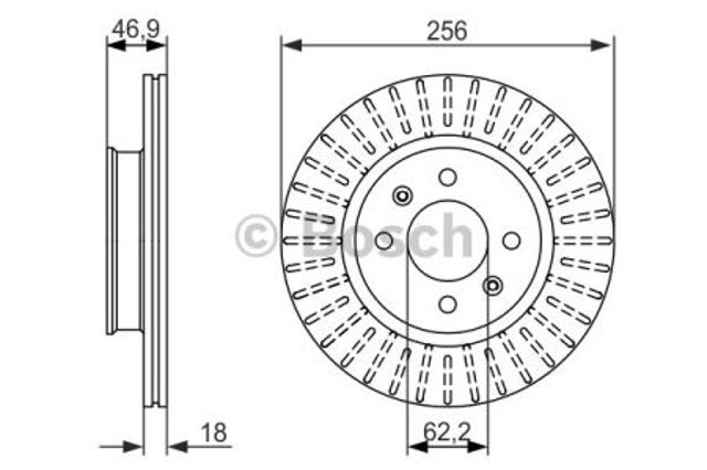 Ротор тормозной 0986479577 BOSCH