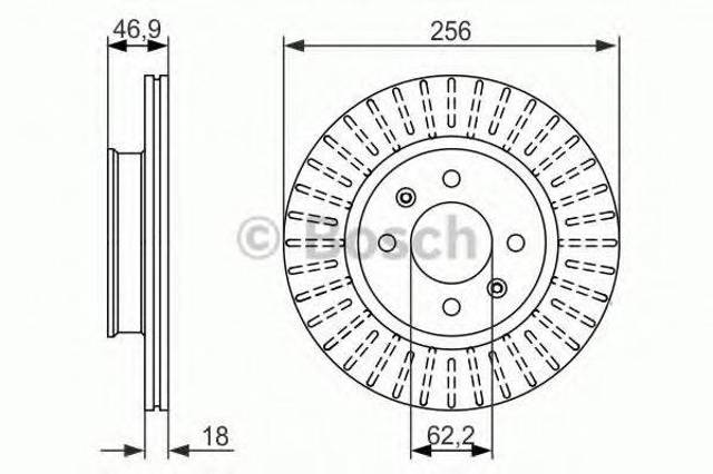 0986479577 BOSCH Передние тормозные диски купить в Украина