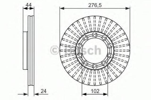 Ротор тормозной 0986479609 BOSCH