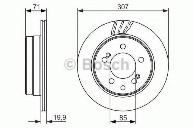 BOSCH 0986479665 Тормозные диски в наличии Каменское