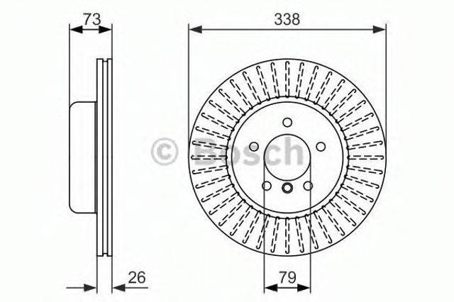 BOSCH 0986479773 Передние тормозные диски в наличии Одесса