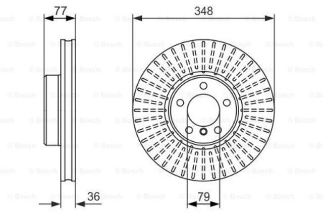 Ротор тормозной 0986479774 BOSCH