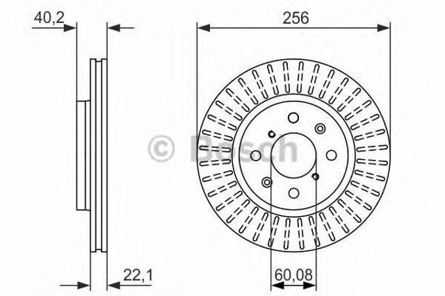 Передний тормозной диск 0986479788 BOSCH