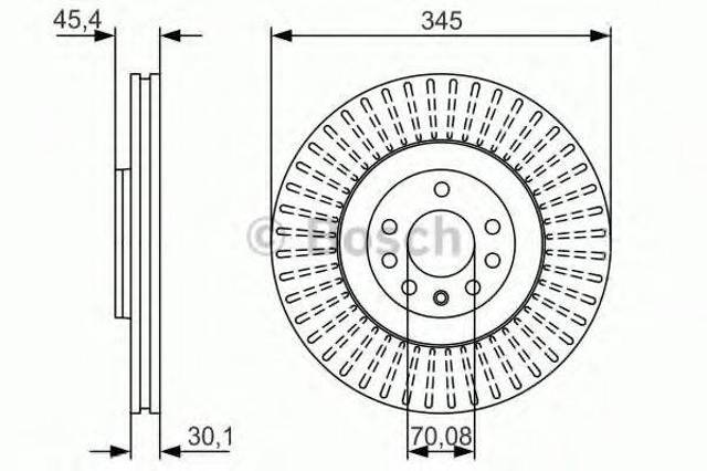 Тормоз дисковый передний 0986479A24 BOSCH