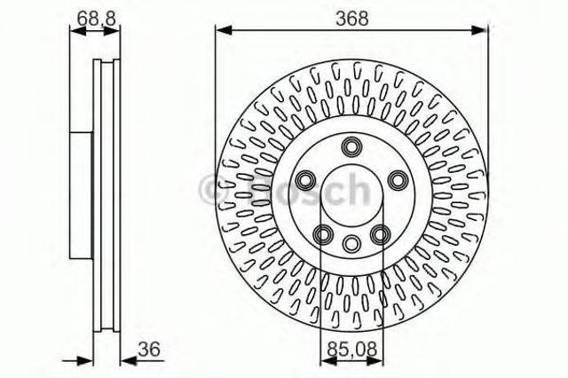 Ротор тормозной 0986479A33 BOSCH