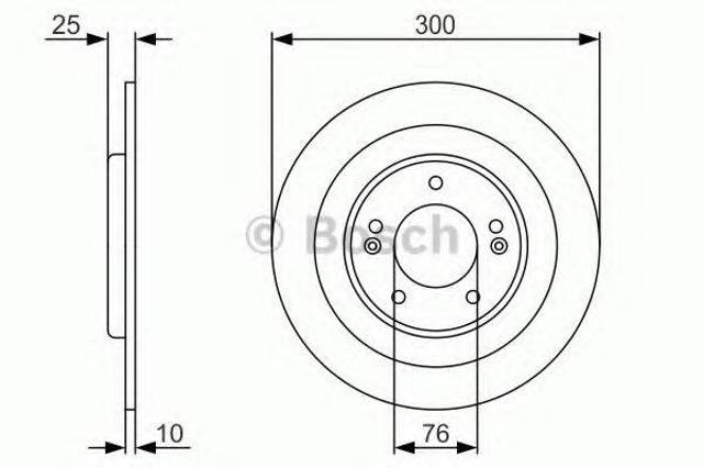 Тормозной диск 0986479A46 BOSCH