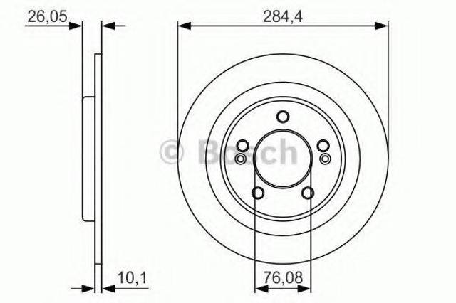 Задний дисковый тормоз 0986479A47 BOSCH