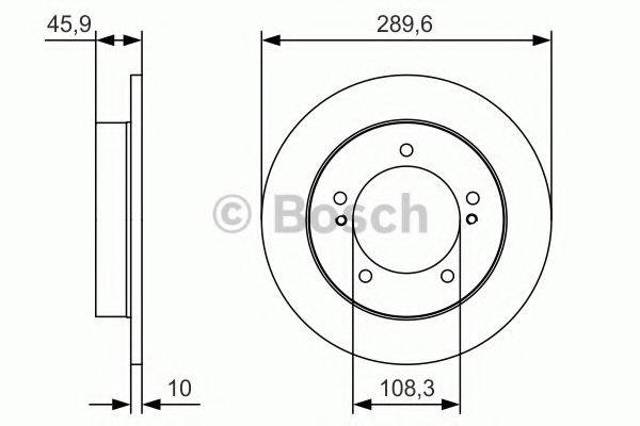 Ротор тормозной 0986479B09 BOSCH