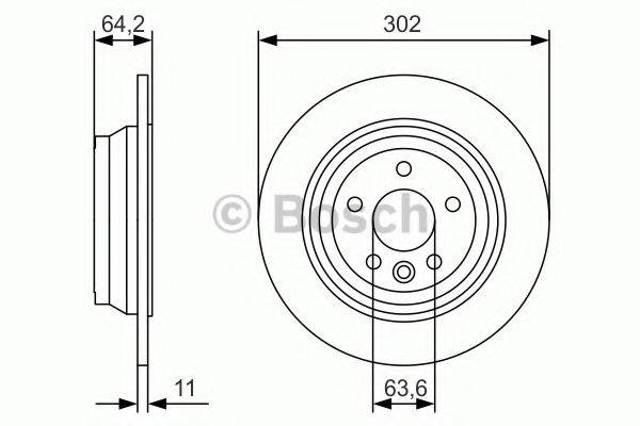 Тормозные диски 0986479B19 BOSCH