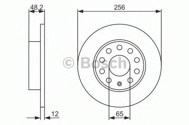 Тормозные диски 0986479B78 BOSCH