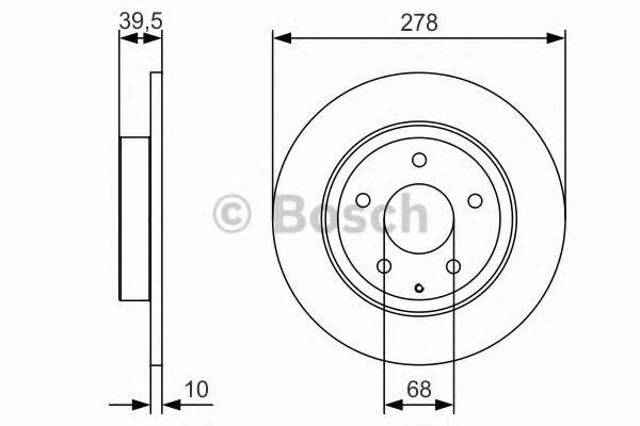 Тормозные диски 0986479C22 BOSCH