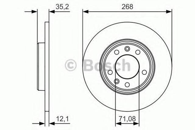 Дисковый тормоз 0986479C24 BOSCH