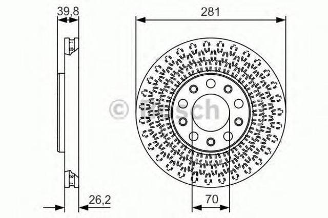 Ротор тормозной 0986479C42 BOSCH