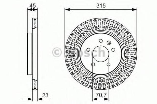 Дисковый тормоз 0986479C46 BOSCH