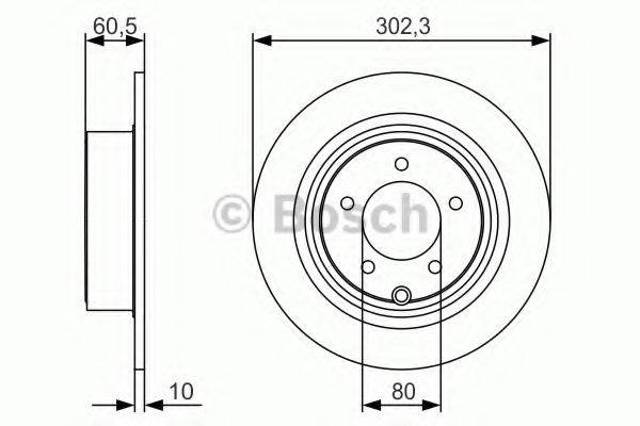 Тормозные диски 0986479R07 BOSCH