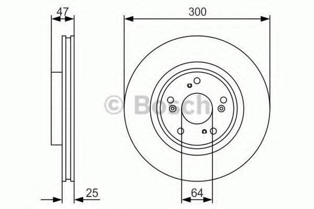 Ротор тормозной 0986479R24 BOSCH