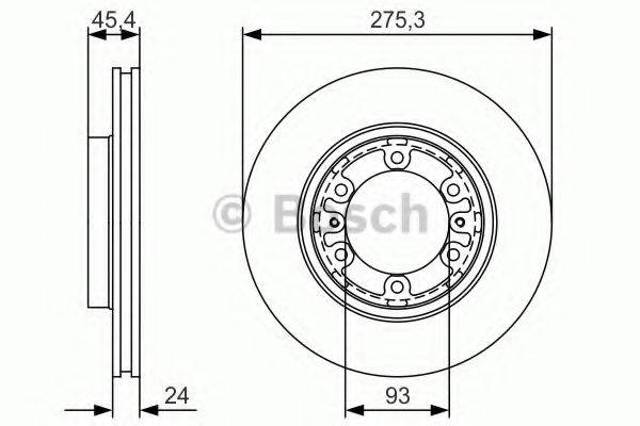 Ротор тормозной 0986479R40 BOSCH