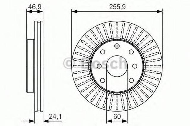 Ротор тормозной 0986479R70 BOSCH