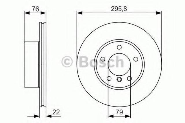 Передний тормозной диск 0986479R72 BOSCH