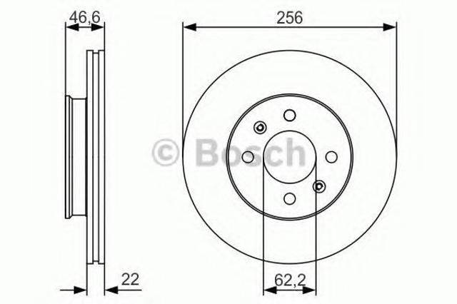 Тормоз дисковый передний 0986479R77 BOSCH
