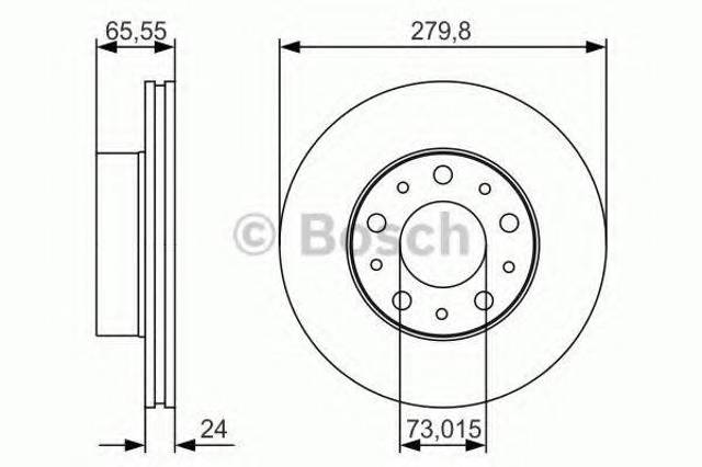 Ротор тормозной 0986479S70 BOSCH