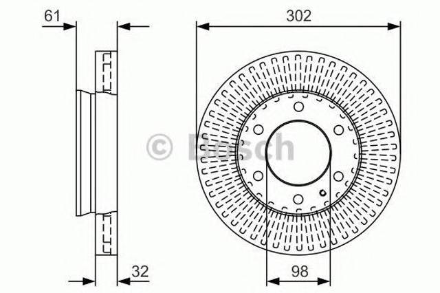 Ротор тормозной 0986479V32 BOSCH