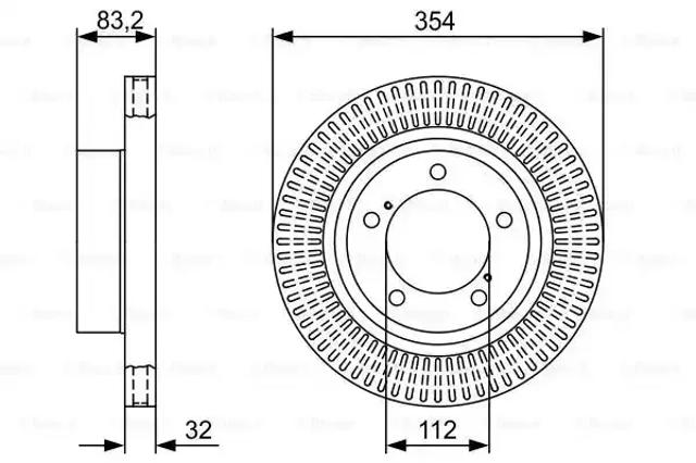 Передний тормозной диск 0986479V50 BOSCH