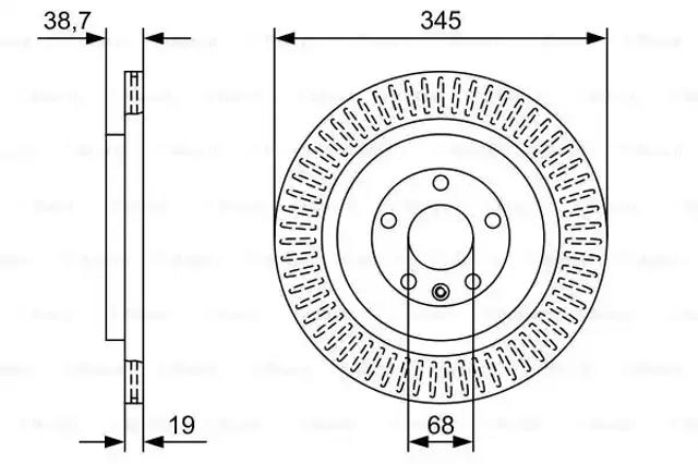 Дисковый тормоз 0986479W54 BOSCH